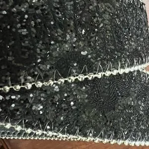 Statement belt black & silver glitter leather embellished buckle EUC OOAK Accessories | Statement Belt Black Silver Glitter Leather  main image 3